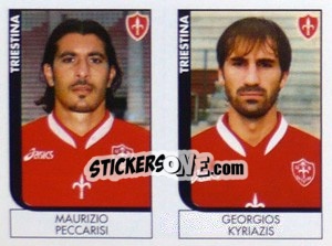 Sticker Peccarisi / Kyriazis  - Calciatori 2005-2006 n. 645 - Panini