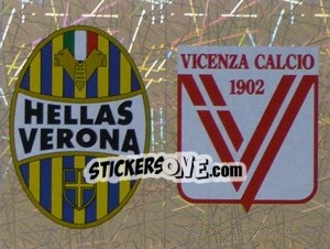 Sticker Scudetto Verona/Vicenza (a/b) - Calciatori 2005-2006 n. 652 - Panini