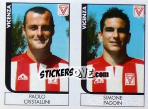 Sticker Cristallini / Padon  - Calciatori 2005-2006 n. 664 - Panini