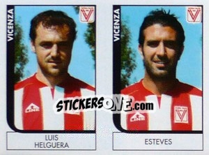 Sticker Helguera / Esteves  - Calciatori 2005-2006 n. 665 - Panini