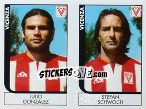 Sticker Gonzalez / Schwoch  - Calciatori 2005-2006 n. 667 - Panini