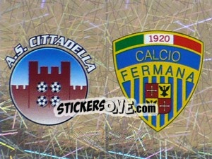 Sticker Scudetto Cittadella/Fermana (a/b) - Calciatori 2005-2006 n. 669 - Panini