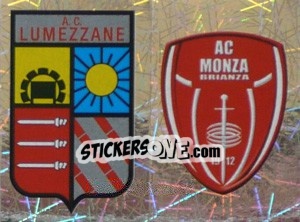 Sticker Scudetto Lumezzane/Monza (a/b) - Calciatori 2005-2006 n. 675 - Panini