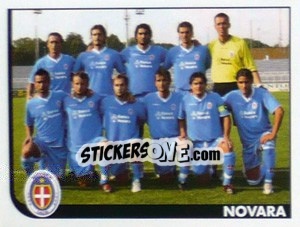 Figurina Squadra Novara - Calciatori 2005-2006 - Panini