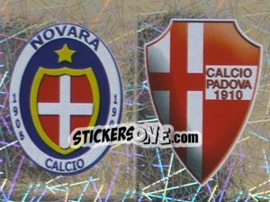 Sticker Scudetto Novara/Padova (a/b) - Calciatori 2005-2006 n. 678 - Panini