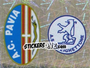 Sticker Scudetto Pavia/Pizzighettone (a/b) - Calciatori 2005-2006 - Panini