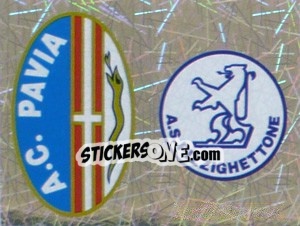 Sticker Scudetto Pavia/Pizzighettone (a/b) - Calciatori 2005-2006 n. 681 - Panini
