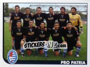Sticker Squadra Pro Patria - Calciatori 2005-2006 - Panini