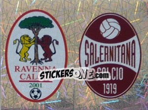 Sticker Scudetto Ravenna/Salernitana (a/b) - Calciatori 2005-2006 n. 687 - Panini