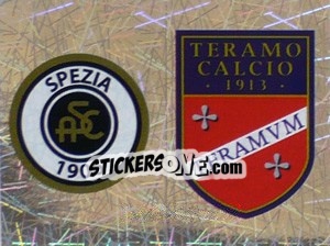 Sticker Scudetto Spezia/Teramo (a/b) - Calciatori 2005-2006 n. 693 - Panini