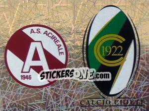 Sticker Scudetto Acireale/Chieti (a/b) - Calciatori 2005-2006 n. 696 - Panini