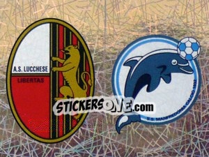 Sticker Scudetto Lucchese/Manfredonia (a/b) - Calciatori 2005-2006 - Panini