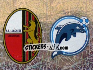 Sticker Scudetto Lucchese/Manfredonia (a/b) - Calciatori 2005-2006 n. 708 - Panini