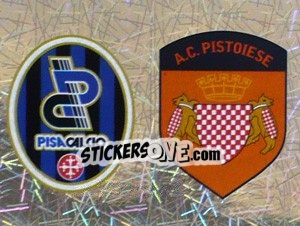 Sticker Scudetto Pisa/Pistoiese (a/b) - Calciatori 2005-2006 - Panini