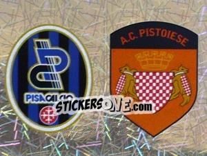 Sticker Scudetto Pisa/Pistoiese (a/b) - Calciatori 2005-2006 n. 717 - Panini