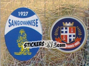 Sticker Scudetto Sangiovannese/Sassari Torres (a/b) - Calciatori 2005-2006 - Panini