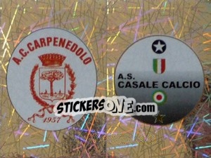 Sticker Scudetto Carpinedolo/Casale (a/b) - Calciatori 2005-2006 n. 723 - Panini