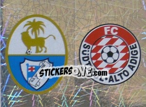 Sticker Scudetto Sanremese/Sudtirol Alto Adige (a/b) - Calciatori 2005-2006 n. 729 - Panini