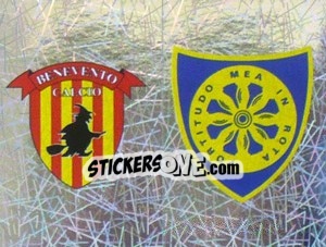 Cromo Scudetto Benevento/Carrarese (a/b)