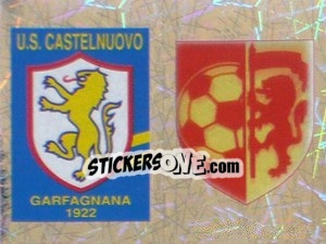 Cromo Scudetto Castelnuovo Garfagnana/Castel San Pietro (a/b) - Calciatori 2005-2006 - Panini