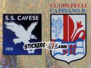 Sticker Scudetto Cavese/Cuoio Pelli (a/b) - Calciatori 2005-2006 n. 734 - Panini