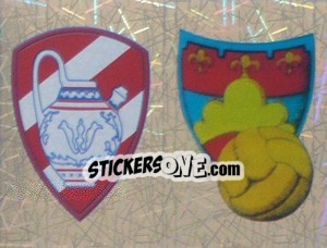 Sticker Scudetto Gualdo/Gubbio (a/b) - Calciatori 2005-2006 n. 736 - Panini