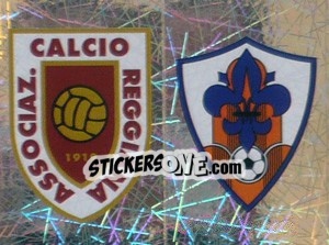 Sticker Scudetto Reggiana/Sansovino (a/b) - Calciatori 2005-2006 n. 738 - Panini