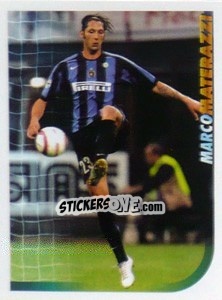 Sticker Marco Materazzi - Calciatori 2005-2006 n. 765 - Panini