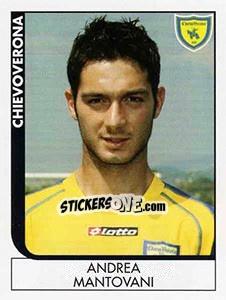 Sticker Andrea Mantovani - Calciatori 2005-2006 n. A16 - Panini