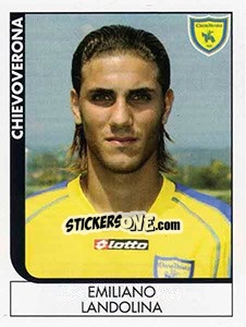 Sticker Emiliano Landolina - Calciatori 2005-2006 - Panini