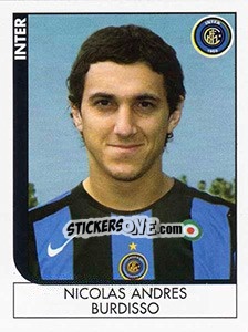 Sticker Nicolas Andres Burdisso - Calciatori 2005-2006 n. A30 - Panini