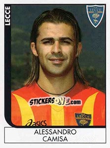 Sticker Alessandro Camisa - Calciatori 2005-2006 n. A49 - Panini