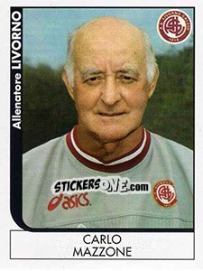 Sticker Carlo Mazzone (Allenatore) - Calciatori 2005-2006 n. A50 - Panini