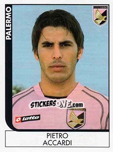 Figurina Pietro Accardi - Calciatori 2005-2006 - Panini