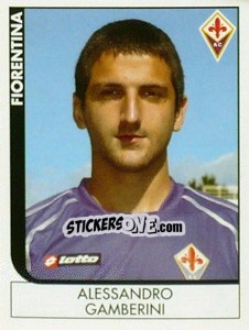 Sticker Alessandro Gamberini - Calciatori 2005-2006 n. 106 - Panini