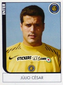 Sticker Julio Cesar - Calciatori 2005-2006 n. 125 - Panini