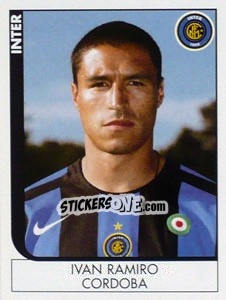 Sticker Ivan Ramiro Cordoba - Calciatori 2005-2006 n. 126 - Panini