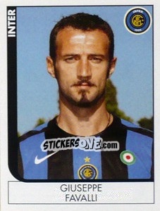 Sticker Giuseppe Favalli - Calciatori 2005-2006 n. 127 - Panini