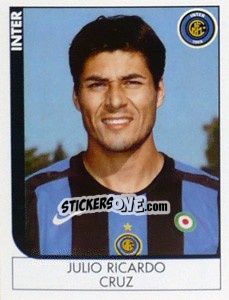 Sticker Julio Ricardo Cruz - Calciatori 2005-2006 n. 141 - Panini