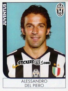 Sticker Alessandro Del Piero - Calciatori 2005-2006 n. 166 - Panini