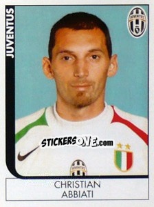 Sticker Christian Abbiati - Calciatori 2005-2006 n. 168 - Panini