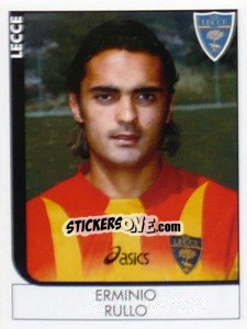Sticker Erminio Rullo - Calciatori 2005-2006 n. 201 - Panini