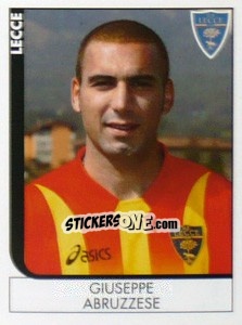 Sticker Giuseppe Abruzzese - Calciatori 2005-2006 n. 203 - Panini