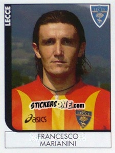 Sticker Francesco Marianini - Calciatori 2005-2006 n. 205 - Panini