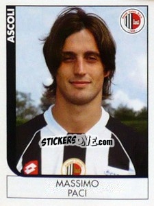 Sticker Massimo Paci - Calciatori 2005-2006 n. 10 - Panini
