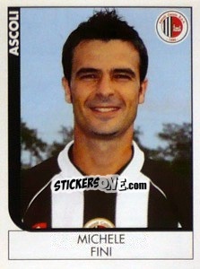 Sticker Michele Fini - Calciatori 2005-2006 n. 16 - Panini