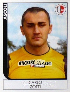 Sticker Carlo Zotti - Calciatori 2005-2006 n. 24 - Panini
