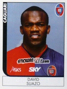 Sticker David Suazo - Calciatori 2005-2006 n. 47 - Panini