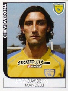 Sticker Davide Mandelli - Calciatori 2005-2006 n. 58 - Panini