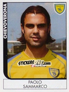 Sticker Paolo Sammarco - Calciatori 2005-2006 n. 66 - Panini
